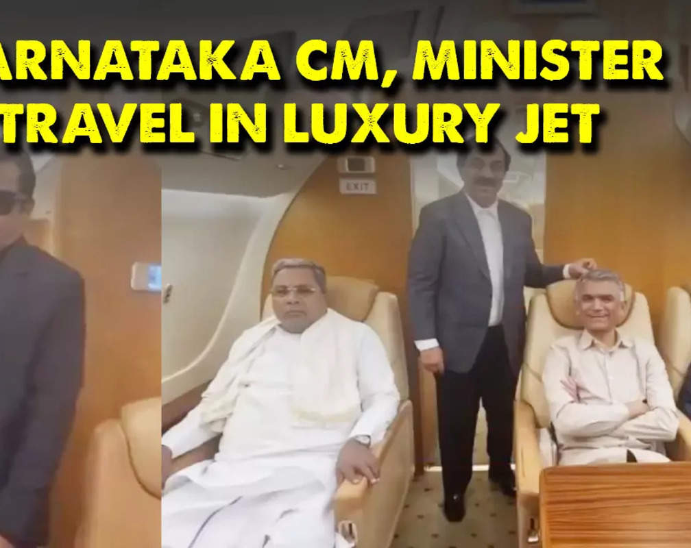 
BJP lashes out at Karnataka CM Siddaramaiah, minister for using luxury jet amid drought crisis
