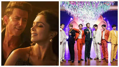 Internet finds Hrithik Roshan and Deepika Padukone's FIGHTER song similar to BTS' 'Dynamite' - WATCH