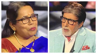 Kaun Banega Crorepati 15: Contestant Rekha Pandey gets a gift for host Amitabh Bachchan's son Abhishek; says 'Maine apni life mein itna ideal beta kisi ko nahi dekha'