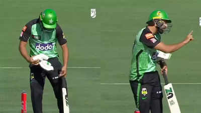 Watch: Unprepared Haris Rauf comes out to bat without pads in BBL match