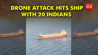 Drone strikes Israel-linked ship carrying 20 Indians near Gujarat coast ...