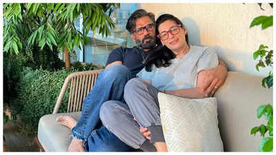 Suniel Shetty wishes wife Mana Shetty on their 41st wedding anniversary; Athiya Shetty, Mahima Chaudhry REACT - See photo
