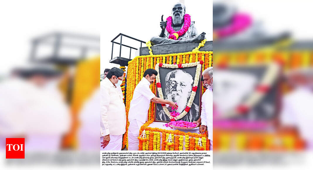 Periyar: Leaders Pay Tribute To Periyar On His 50th Death Anniversary ...