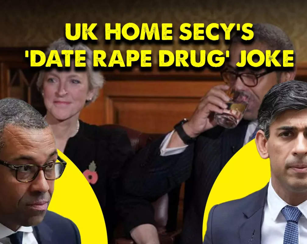 
British Home Secretary James Cleverly faces criticism for joking about date rape drug
