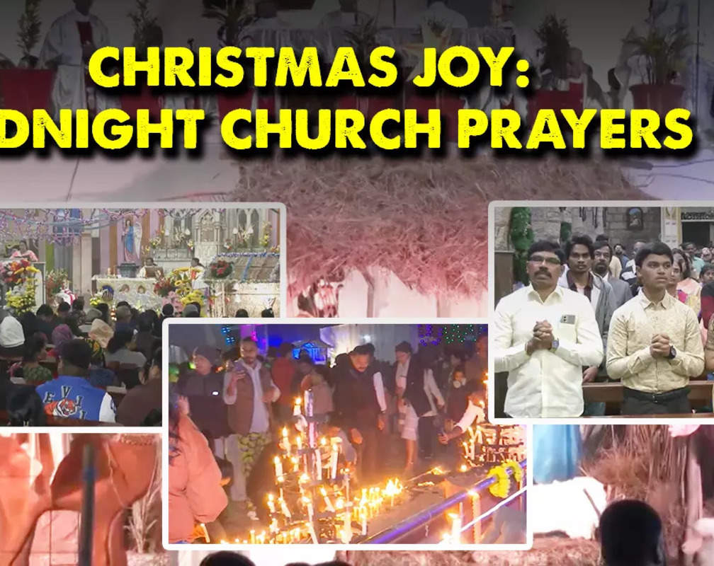 
Christmas eve draws crowds: Devotees flock to churches for midnight prayers and joyous celebrations
