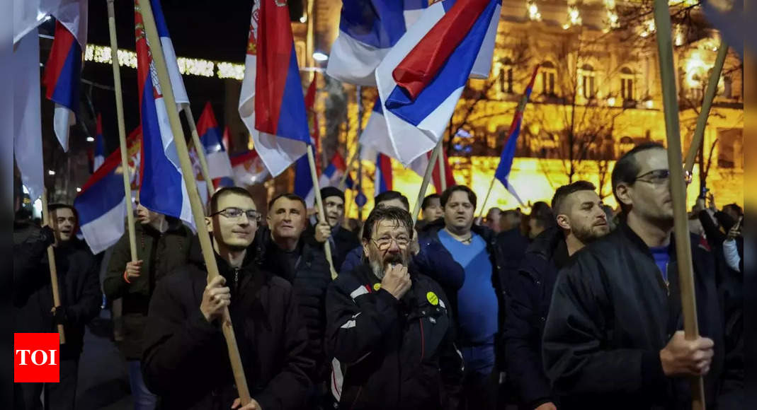 Protest: Thousands protest in Belgrade to demand elections annulled