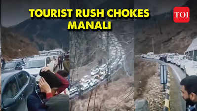 Himachal Pradesh: Tourist rush chokes Manali, 12701 vehicles cross Atal Tunnel
