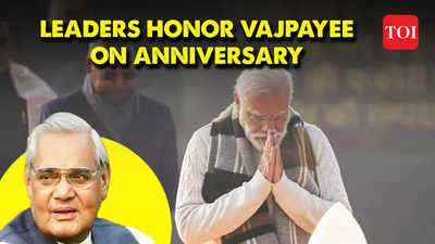 President Murmu, VP Dhankhar, PM Modi pay tributes to Atal Bihari Vajpayee at ‘Sadaiv Atal’ memorial