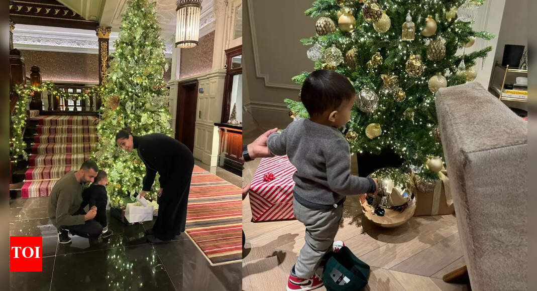Sonam Kapoor drops adorable Christmas photos with Anand Ahuja and son Vayu from London - Pics inside