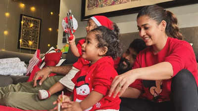 Nayanthara gives a sneak peek into Christmas celebration with Vignesh Shivani and her kids Uyir, Ulag: Pics inside