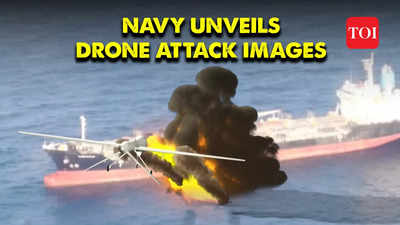 Navy unveils drone attack images on India-bound ship; ICG safely escorts MV Chem Pluto to Mumbai