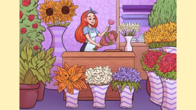 Optical Illusion: Only hawk-eyed people can find hidden faces in the florist's shop