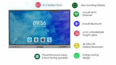 Cornea launches India’s biggest 110-inch interactive flat panel at Rs 10,99,999
