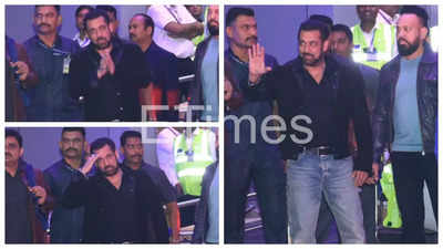 Salman Khan returns to Mumbai post midnight on his birthday; Fans gather to welcome the 'Tiger' - see pics