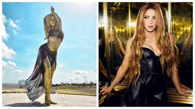 Shakira's Colombian home city unveils statue in her honour