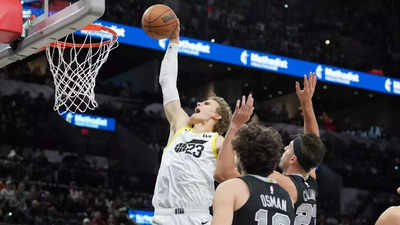 Lauri Markkanen Scores 31 As Utah Jazz Overpower San Antonio Spurs ...