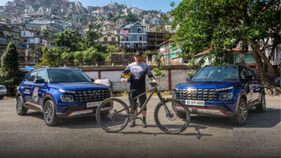Hyundai Motor India and Redbull join hands for high-speed mountain biking event 'Urban Downhill'