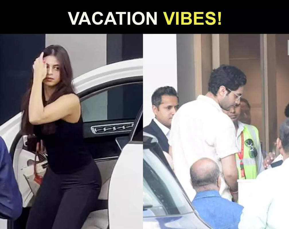 
Rumoured couple Suhana Khan and Agastya Nanda jet off for a New Year vacation with Navya Naveli Nanda
