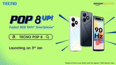 Tecno Pop 8 smartphone to launch in India on January 3 - Times of India