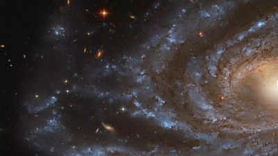 Galactic marvel: Nasa's Hubble telescope reveals majestic spiral wonder 100 million light years away