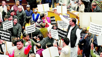 AAP, BJP trade barbs on MCD House disruption