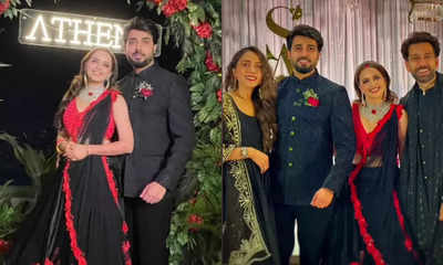 Shrenu Parikh and Akshay Mhatre look stunning at their reception; Ishqbaaz co-star Nakuul Mehta and wife Jankee pose with the newlyweds