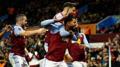 Douglas Luiz sends Aston Villa joint top of Premier League, Man City close in
