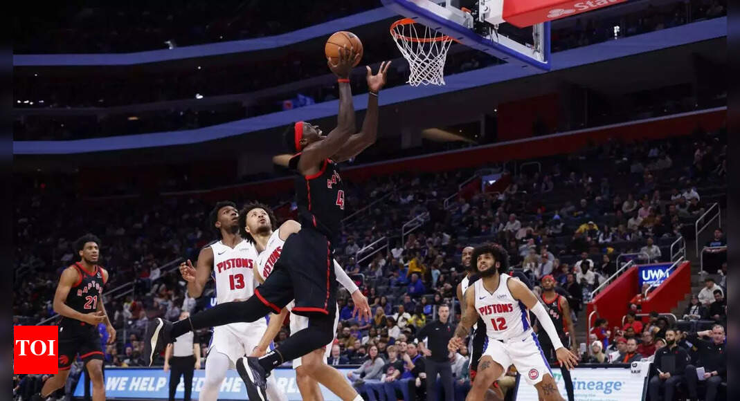 Detroit Pistons edge Toronto Raptors, end recordtying, 28game skid
