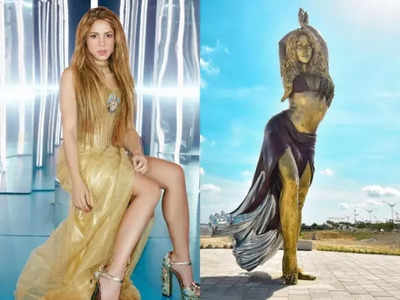 Shakira honoured with bronze statue in her Colombian hometown, says, "It makes me happy"