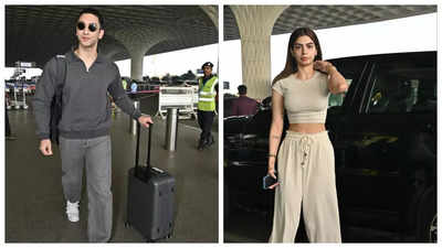 Khushi Kapoor And Vedang Raina Snapped At The Airport Amid Dating ...