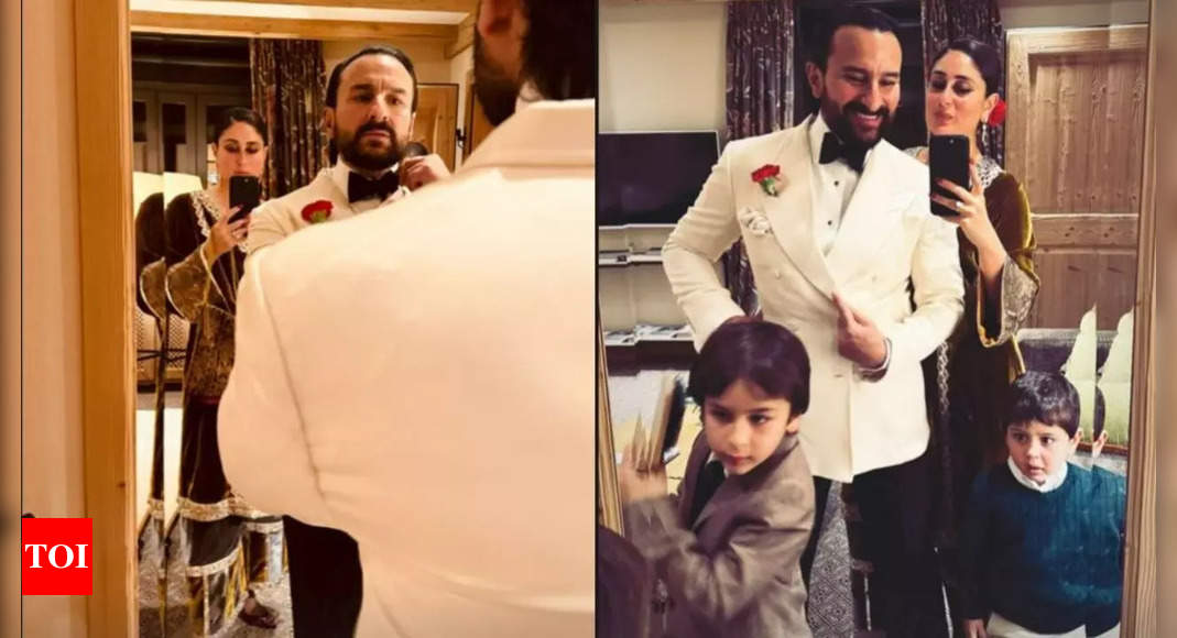 Kareena Kapoor Khan, Saif Ali Khan exude royalty as they get dressed for New Year’s eve, Taimur, Jeh join – Pics inside