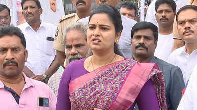 TDP and Janasena attack on minister Vidadala Rajani's office in Guntur