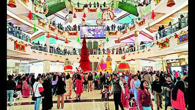 In 2023, city malls recorded highest footfall but slightly lower sales than previous year’s