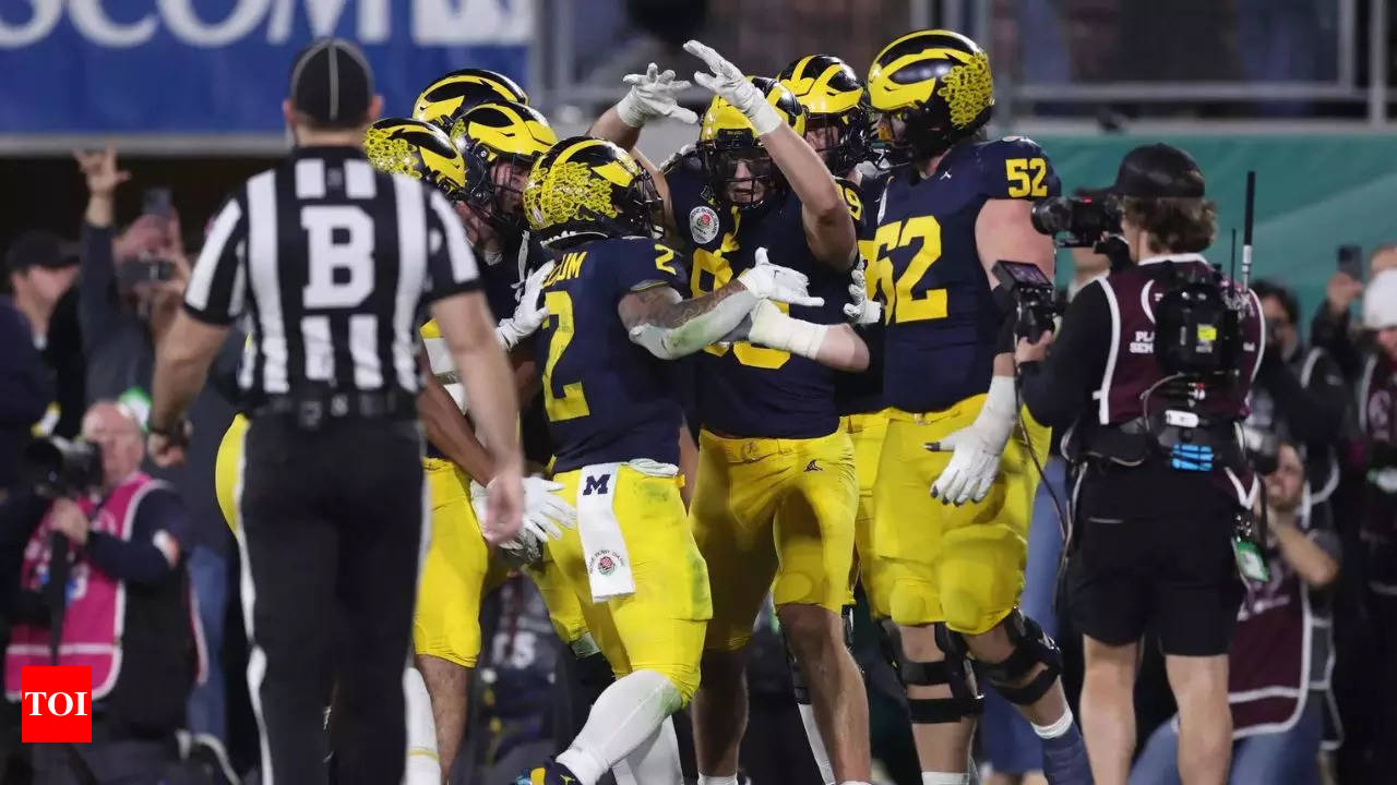 Michigan beats Alabama in US college football semi finals Times