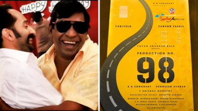 Official: Fahadh Fassil and Vadivelu collaborate for the tentatively titled 'Production no 98'