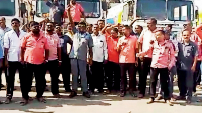Few fuel stations go dry as tanker drivers strike work