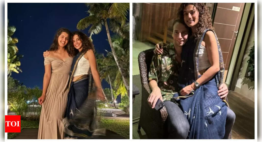 Actress Taapsee Pannu Rings in 2024 with Boyfriend and Sister in Maldives