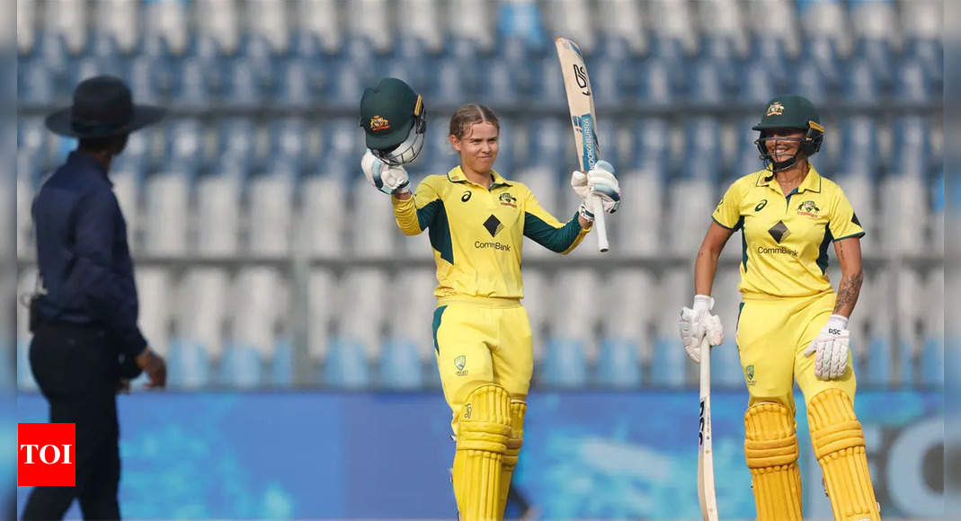 3rd Womens Odi Phoebe Litchfields 119 Fires Australia To Highest Odi Total Of 3387 Against 8358