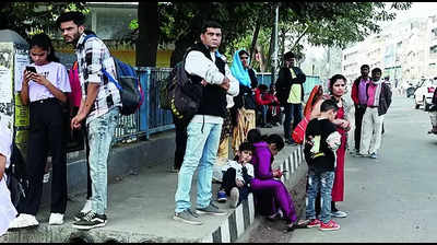 Commuters stranded at railway stns & bus stands