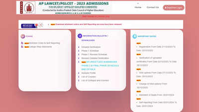 AP LAWCET-PGLCET 2023: Second round seat allotment results declared, final phase of counselling commences