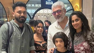 Check out Ajith's reaction when a fan called him 'Thala'; watch the viral video from Dubai