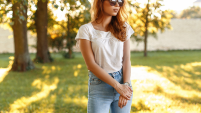 High Waisted Jeans: Style your high waist jeans for a comfortable look