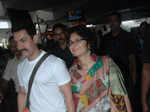 Aamir Khan, Big B at airport