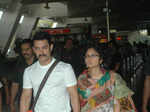 Aamir Khan, Big B at airport