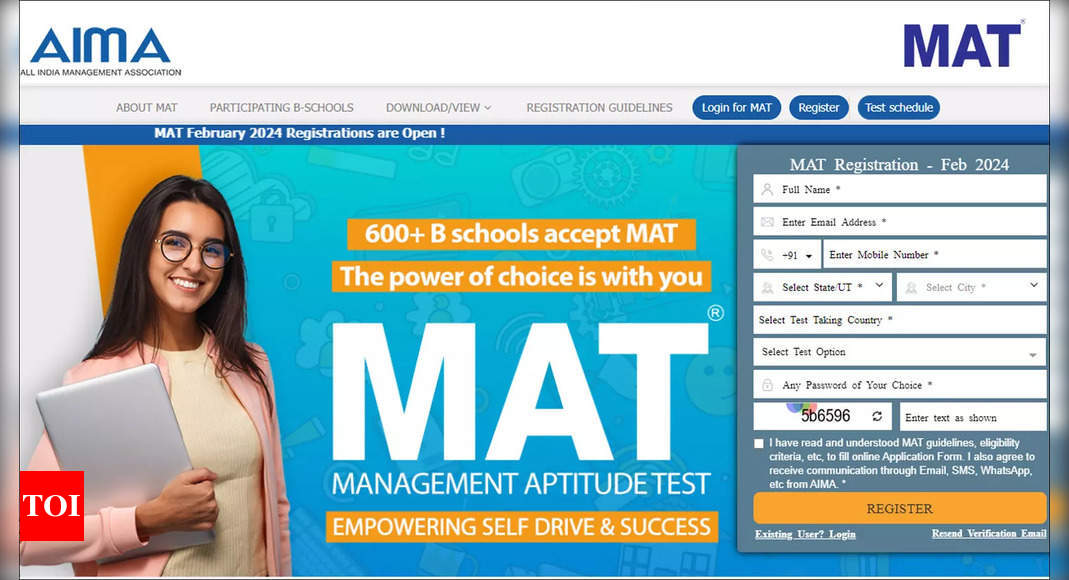 MAT February 2024: Registration begins; AIMA to conduct exam from Feb 24