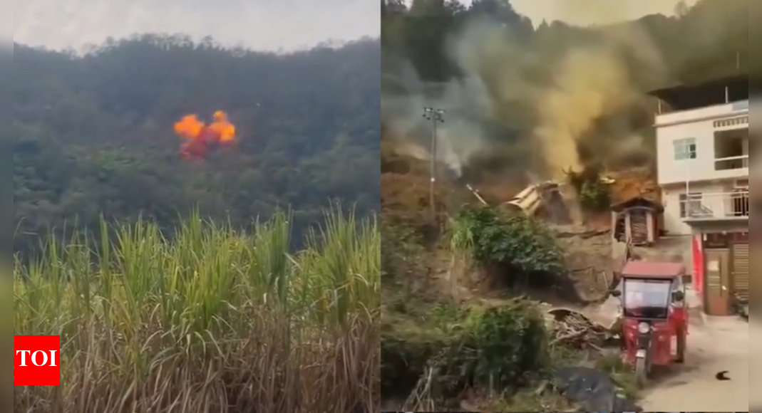 Chinese Rocket Booster: Watch: Chinese rocket booster descends from space, explodes near residential area