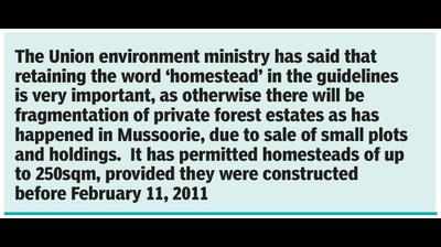 Centre green-lights homes up to 250sqm in pvt forests