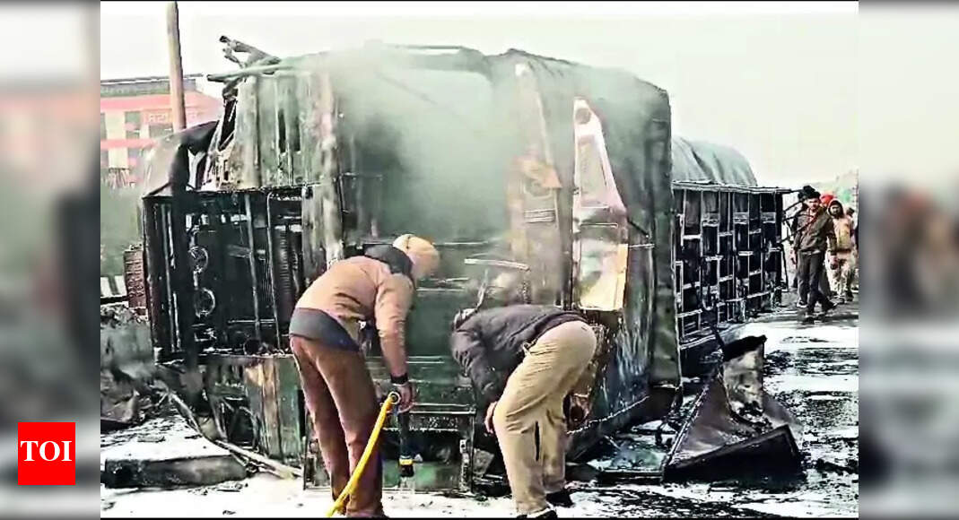 Tanker Overturns, 12k Litres Of Petrol, Diesel Burst Into Flames ...