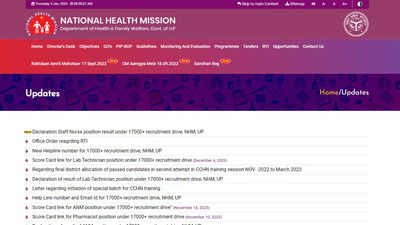 NHM UP Announces Results: 7706 Shortlisted for Staff Nurse Positions; Download at upnrhm.gov.in