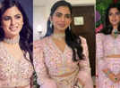 Isha Ambani proves she is the queen of sustainable fashion by flaunting her blush pink lehenga for the third time
